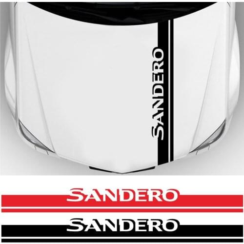 Dacia Sandero (Dacia Sandero) Stepway R4 Xplore Techroad Streetway Comforts Car Hood Sticker Vinyl Fashion Fun Film Cover Decal