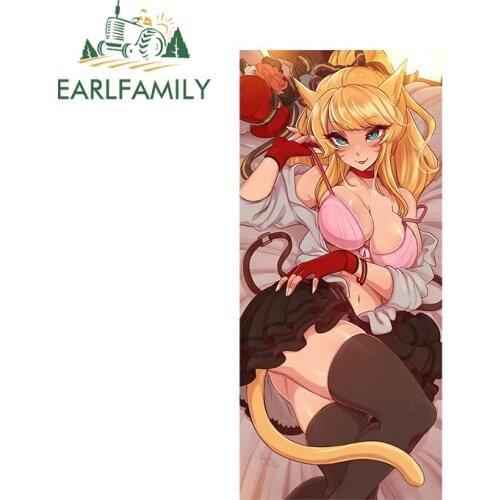 EARLFAMILY 13cm x 6.1cm For Kai June Car Sticker Creative Vinyl Car Wrap Windows Surfboard Decal Waterproof Occlusion Scratch