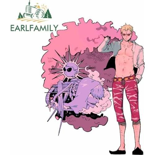 EARLFAMILY 13cm x 9.9cm For One Piece Waterproof Decal Car Accessories Stickers Personality Creative Sticker Repair Decoration