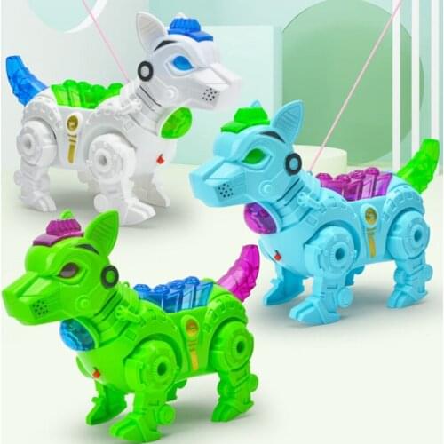 Electronic Walking Running Robot Dog Musical Toy Light Sound Interactive Puppy Toy Pet Kids Gift for 2 3 4 Year Kids