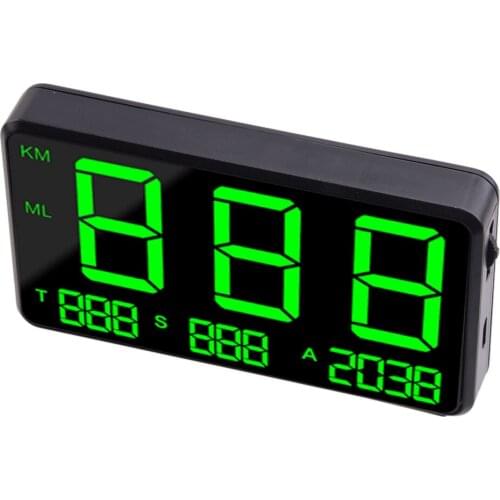 Beler DC 5V 50-120mA GPS Speedometer MPH HUD KM/h Over Speed Warning Digital Display Universal for Cars Motorcycles Trucks