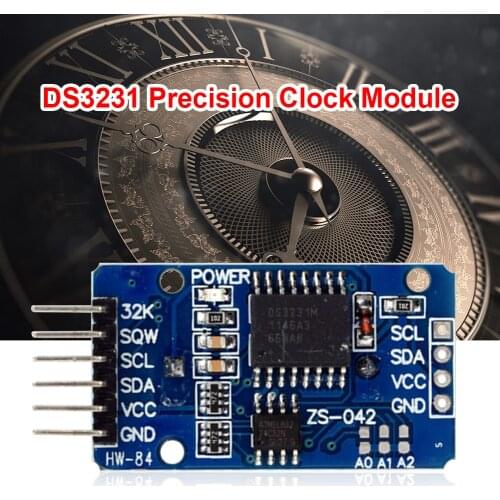 HW-084A DS3231 AT24C32 Precision Clock Module 3.3-5.5V IIC RTC Real Time Clock Memory Module NO Battery
