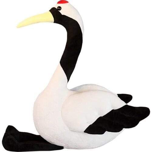 Simulation animal red-crowned crane doll fairy crane swan plush toy children birthday gift photography net red props 80cm 31inch