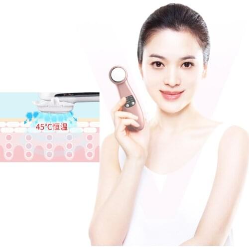 Cold and heat importing instrument Ultrasonic iontophoresis and derivation of beauty apparatus Facial cosmetic instrument