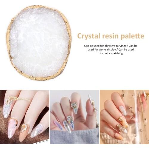 False Nail Tips Drawing Nail Color Palette Foundation Mixing Make Up Tool for Nail Color Mixing Manicure Tool