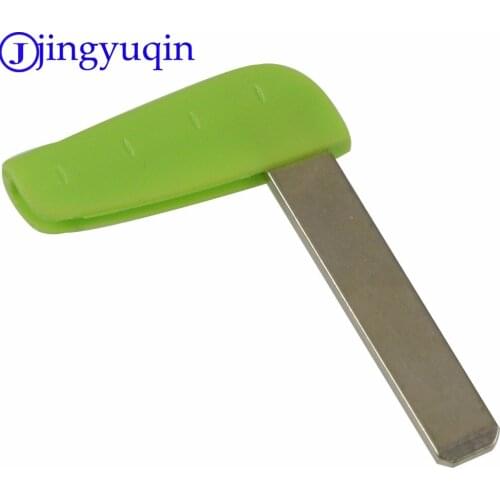 Jingyuqin 10pcs Insert Small Remote Key Blade For Renault Megane Laguna Koleos Scenic Smart Card Replacement Fob Car Key Blade