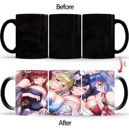Anime cute sweet girls mug BSKT-001 discoloration changing color mugs creative original coffee milk tea cup