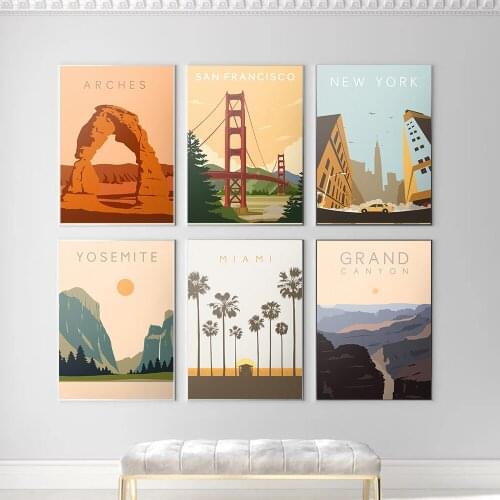 Minimalist Abstract Landscape Wall Art Canvas Painting Nordic Posters and Prints Wall Pictures for Living Bedroom Decoration