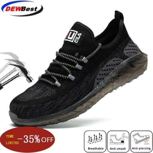 2021 Mens steel toe puncture-resistant safety boots work sports shoes safety shoes indestructible shoes work mens boots