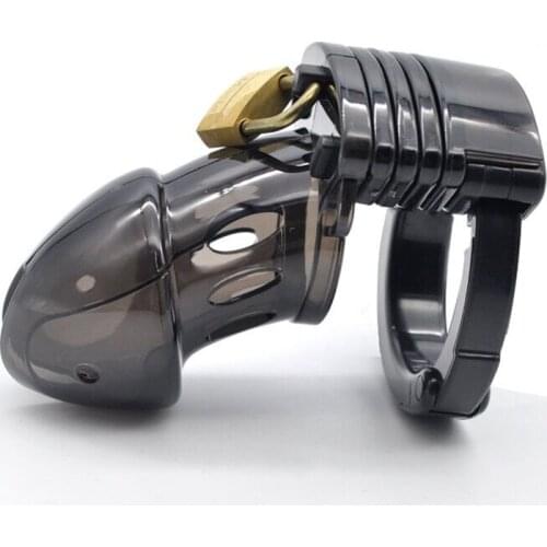 Adjustable Length Male plastic With Penis Lock plastic Cock Cage And Chastity Device For Gay Men Briefs