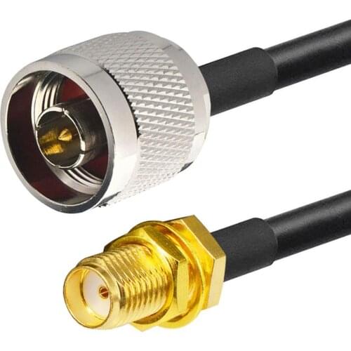 N Male to SMA Female RF Coax Connector Adapter Coaxial Extension Cable 19 inch 50CM