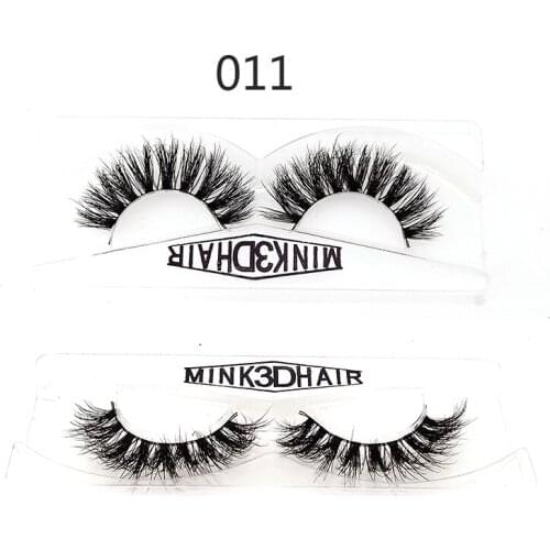 NEW HBZGTLAD 3D Mink Hair False Eyelashes Wispy Cross Eye Lashes Fluffy Handmade Extension Mink Eyelashes