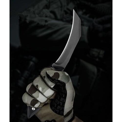 Hot CSGO Karambit Knives Defensive Claw D2 Fixed Blade G10 Handle Tactical Survival Strike Knife Military Combat Hunting Knifes