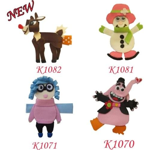 Hand customize free shipping 58pcs new style BLESSING Good Girl Bug Clip Little Pony Minions Hippopotamus Robot Monster