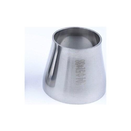 316L Stainless Steel OD 2-1/2" to 3/4” 63.5mm to 19.05mm Sanitary Weld Reducer Pipe Fitting for Homebrew
