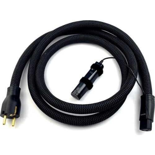 High Purity True Concentric Blizzard HiFi Audio Power Cable with 72V DBS US or EU Plug