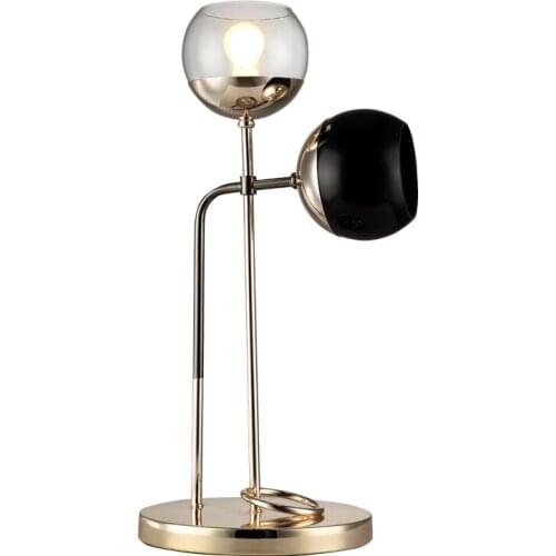 LED table lights 2heads E27 lamps ZA Nordic fashion table lamp bedroom bedside living room study metal art remote control FG971