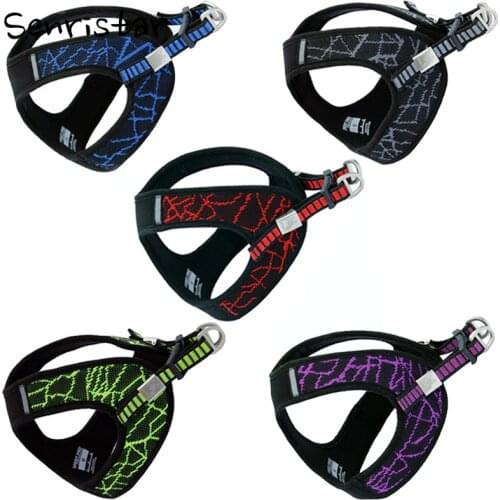 No-pull Sport Reflective Training Dog Chest Harness For Small Medium Large Dog Adjustable Walking Vest Harnesses For Pug Pitbull