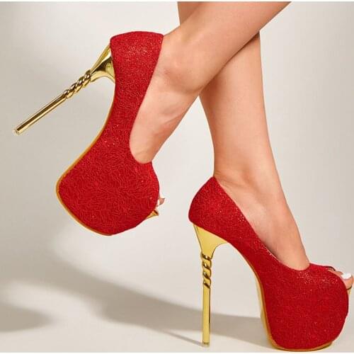 Fashion summer Fish mouth pumps shoes stiletto high heel platform women sandals single shoes size 35-43