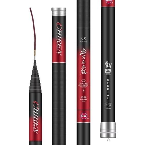 8/9/10/11/12/13 Power Hand Rod High Carbon Fiber Telescopic Wedkarstwo Olta Long Section Hand Pole Fishing Sticks Vara De Pesca