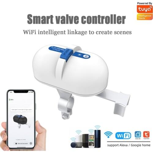 Tuya WiFi Smart Water Valve Gas Valve Controller Switch Robot Auto Shut ON Off Work With Alexa Google Assistant Smart Life APP