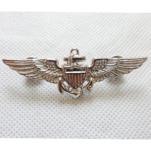WWII US MILITARY NAVY MARINE CORPS AVIATOR WINGS PIN BADGE