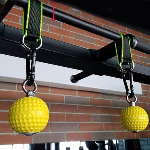 Climbing Pull Up Power Ball Hold Grips Durable Non-Slip Hand Grips Strength Trainer Exerciser WHShopping