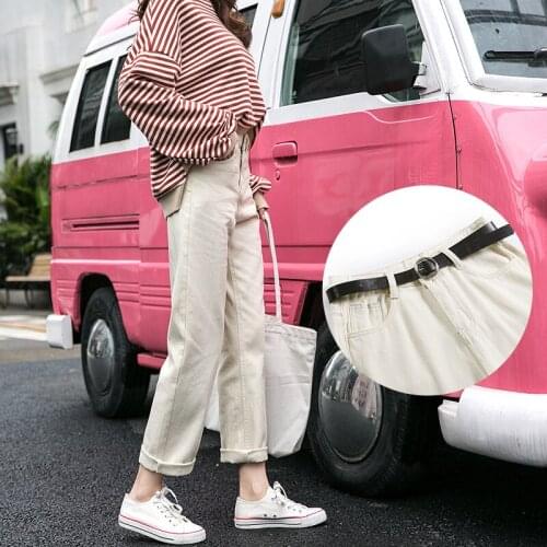 Womens 2020 New High Waist Loose Straight Jeans