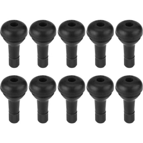 10Pcs Car Auto TR413 / TR415 Wheel Snap In Tire Tyre Valve Stem Short Rubber Valve