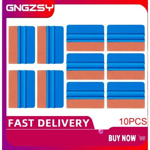 Vinyl Wrap Film Pro Tint Microfiber Felt Squeegee Carbon Fiber Suede Scraper Auto Sticker Wrapping Accessories Car Tools 10A17