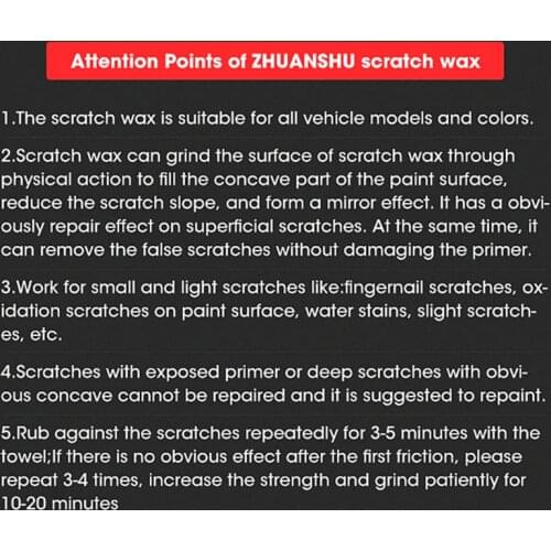 100ml Non-toxic Polishing Plated Crystal Wax Scratch Repair Liquid Wax for Car