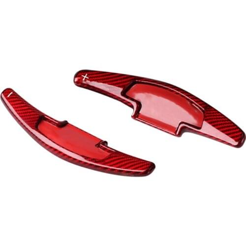 2pcs Steering Wheel Shift Paddle Extension Shifter Red Carbon Fiber Fit For Honda Accord Civic CR-V Pilot Odyssey Insight Acura