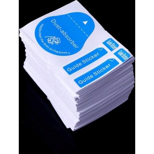 200x Screen Dust Absorber LCD Guide Protector Dedust Sticker For Cellphone Tablet