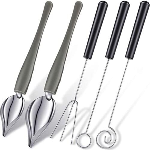 3 Pcs Candy Dipping Tools Chocolate Dipping Fork Spoons Set 2 Pieces Culinary Decorating Spoons for Decorative Plates