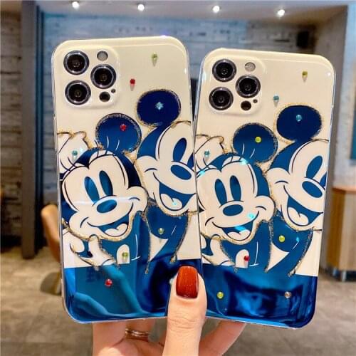 2021 Disney Mickey Minnie for iphone 11/12 pro max case iPhone 7 plus xr xs max case for iphone11 carcasa iphone 11plus