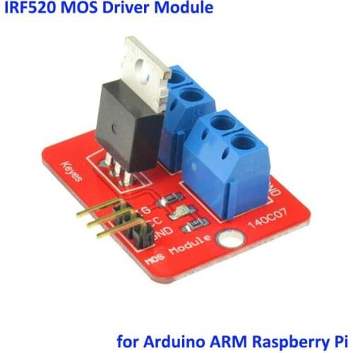 Glyduino Top Mosfet Button IRF520 MOS Driver Module for Arduino ARM Raspberry Pi Electronic DIY