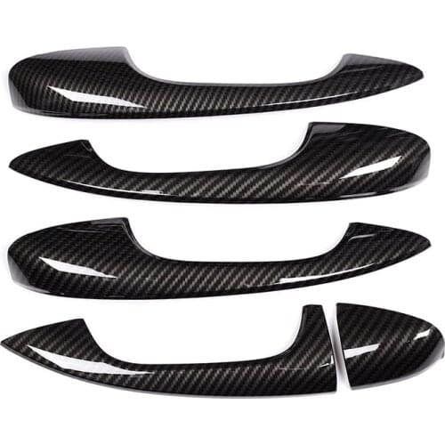For Mercedes Benz A Class A180 A200 A250 W177 V177 B Class W247 2019 2020 Carbon Fiber Car ABS Chrome Door Handle Cover Trim LHD