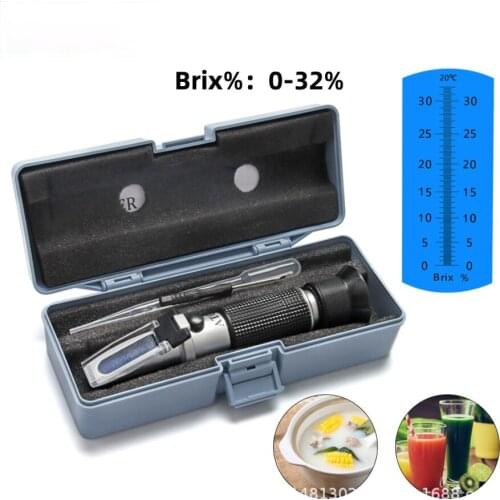 Wide-Range 0-62% Brix Sugar Meter Refractometer High Concentration Of fruit For Cutting Fluid Fruit sweetness tester