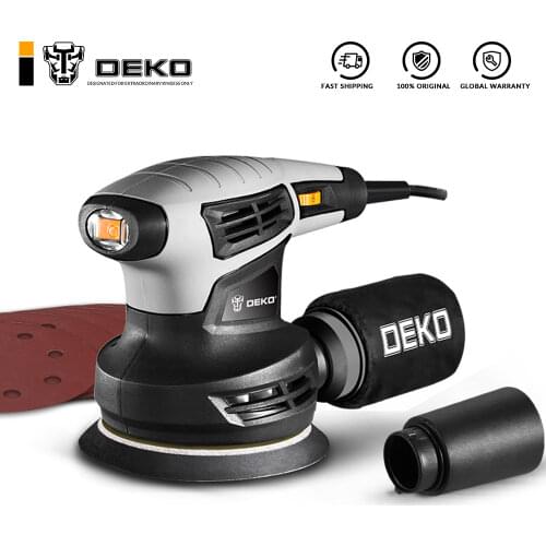 DEKO QD6206 280W Classic Random Orbit Sander with DIY Efficient Dust Collection System for Wood Working