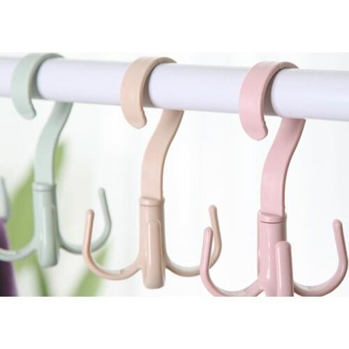 Space Saving Bag Holder Bag Hanger Wardrobes Clothes Rack Degree Rotation Shoes Belt Scarf Hanging Rack Kitchen Pot Pan Hanger