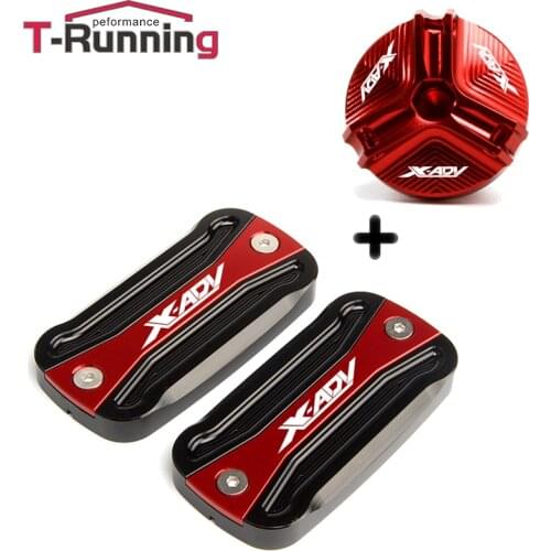 Motorcycle Oil Filter Cap Engine Plug & Brake Fluid Reservoir Caps For HONDA XADV X-ADV X ADV 750 300 1000 2017-2019 2020 2021