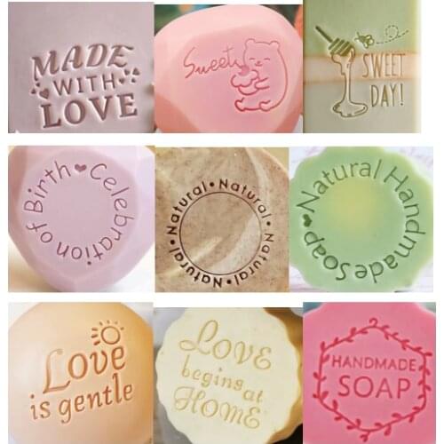 Natural handmade soap standard Mini soap diy stamp seal chapter