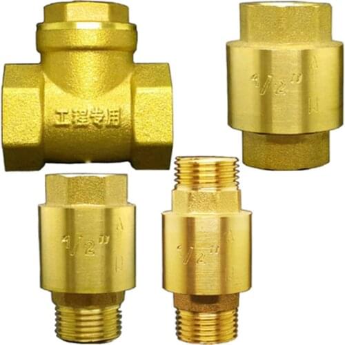 Valve check valve horizontal vertical check valve copper 1 / 2 3 / 4 1 inch DN15 20 25 32 40 50 inner and outer wire