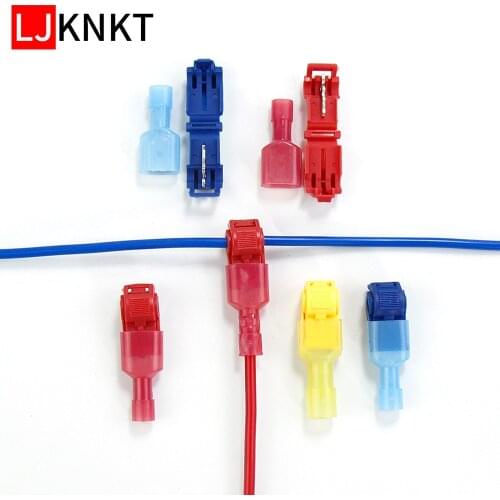 300pcs Quick Electrical Cable Crimp Connectors Snap Splice Lock Wire Terminals Electric Insulated Male Disconnect Spade kit