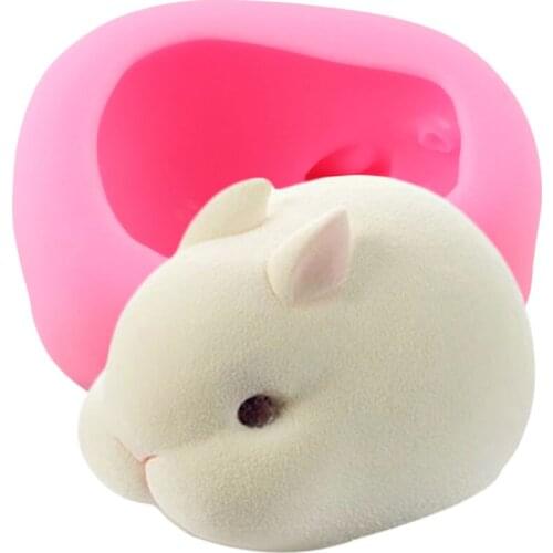 Easter Rabbit Silicone Molds Bunny Mousse Baking Fondant Cake Decorating Tools Soap Candle Clay Candy Chocolate Gumpaste Moulds