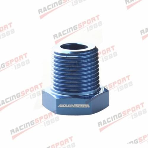 3/8'' NPT Male To 1/8'' NPT Female Fitting Adaptor Aluminum BLUE