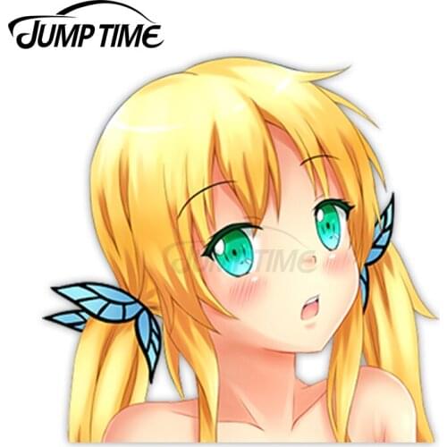 Jump Time Boku wa Tomodachi ga Sukunai Kashiwazaki Sena 58 Cute Anime Girl Peeker Vinyl Decal Window Waifu Car Stickers