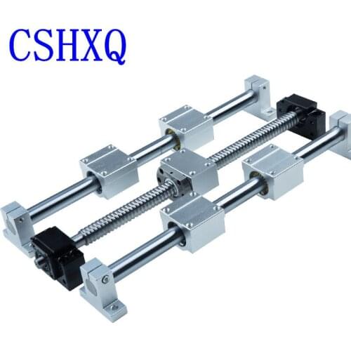 SBR 20 Linear Guide Rail 6 Set SBR 20 + SFU1605/1610 + BK/BF12+Coupler+ Nut Housing DSG16 For CNC Parts