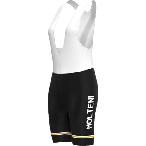 1974 Competition MOLTENI Team Woman Retro Black Cycling shorts Clothing Summer Triathlon Biker Bib Shorts de ciclismo hombre