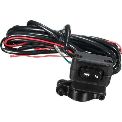Universal Winch Mini Rocker Switch Handlebar Control Line for Motorcycle